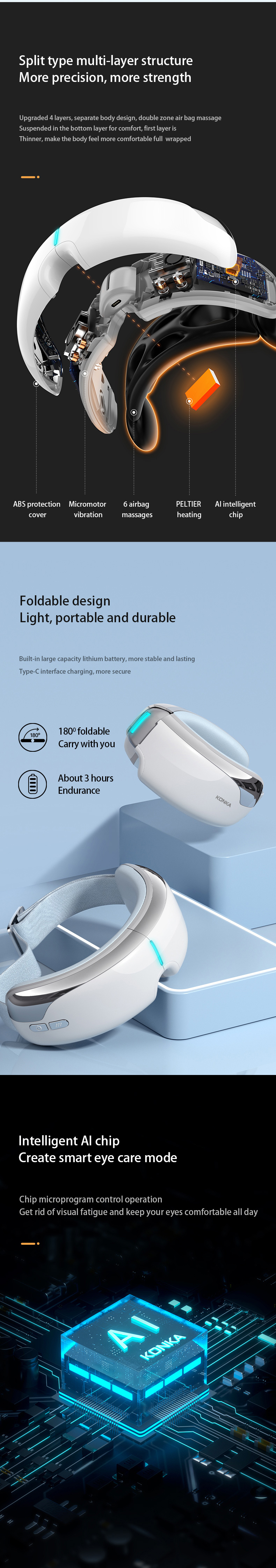 eye massager eye massage equipment smart eye massager electric eye massager